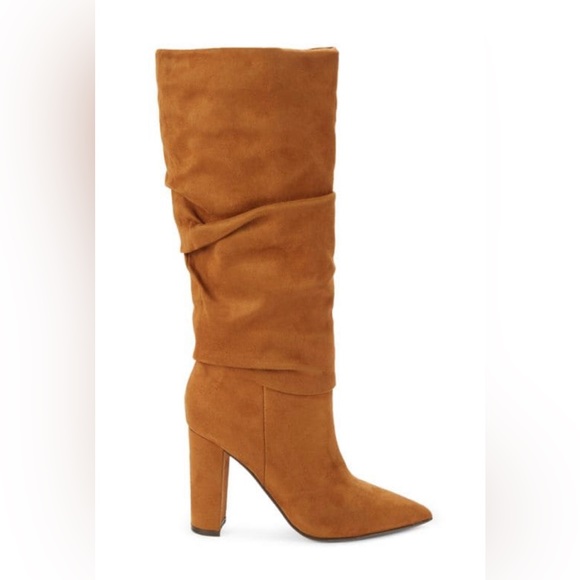 Saks Fifth Avenue Shoes - Saks Rumi Cognac Suede Slouch Boots New